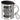 Arbeiten ist wie Kacken: Du gehst, weil du musst – Edelstahlbecher 400 ml – Silber – Mit Deckel und Karabiner – Ansicht 1 #farbe_silber