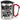 Nervst du dich auch so wie mich? – Karabinerbecher 330 ml – Silber/Rot – Mit Deckel – Ansicht 1 #farbe_silber-rot