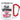 Beste Supermama der Welt – Karabinerbecher 330 ml – Weiß/Rot – Ohne Deckel – Ansicht 1 #farbe_weiss-rot
