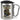 Anti-Stress Tasse fürs Fotografieren – Karabinerbecher 330 ml – Silber/Silber – Mit Deckel – Ansicht 1 #farbe_silber-silber