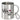 Zu Vino sag ich nie no – Edelstahlbecher 400 ml – Silber – Mit Karabiner – Ansicht 1 #farbe_silber