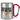 Die tut nix – die will nur Spritz – Karabinerbecher 330 ml – Silber/Rot – Ohne Deckel – Ansicht 1 #farbe_silber-rot