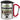 Traue keinem Steuerberater, der heute noch keinen Kaffee hatte – Karabinerbecher 330 ml – Silber/Rot – Mit Deckel – Ansicht 1 #farbe_silber-rot