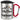 Gipfelbecher personalisiert mit Namen – Karabinerbecher 330 ml – Silber/Rot – Mit Deckel – Ansicht 1 #farbe_silber-rot