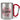 Lieblings-Mama – Karabinerbecher 330 ml – Silber/Rot – Ohne Deckel – Ansicht 1 #farbe_silber-rot