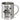Ich wollte heute die Welt retten, aber es regnet – Edelstahlbecher 400 ml – Silber – Ohne Deckel und Karabiner – Ansicht 1 #farbe_silber