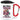 Anti-Stress Tasse für die Wechseljahre – Karabinerbecher 330 ml – Weiß/Rot – Mit Deckel – Ansicht 1 #farbe_weiss-rot