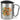 Spritz up your life – Karabinerbecher 330 ml – Silber/Silber – Mit Deckel – Ansicht 1 #farbe_silber-silber