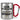 Ich bin Altenpflegerin, was ist deine Superkraft? – Karabinerbecher 330 ml – Silber/Rot – Ohne Deckel – Ansicht 1 #farbe_silber-rot