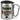 Traue keinem Trainer, der heute noch keinen Kaffee hatte – Karabinerbecher 330 ml – Silber/Silber – Mit Deckel – Ansicht 1 #farbe_silber-silber