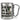 Ich bin in Rente, ich muss gar nichts – Karabinerbecher 330 ml – Silber/Silber – Ohne Deckel – Ansicht 1 #farbe_silber-silber