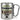 Traue keinem Steuerberater, der heute noch keinen Kaffee hatte – Karabinerbecher 330 ml – Silber/Silber – Ohne Deckel – Ansicht 1 #farbe_silber-silber