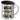 Der Geist ist willig, der Körper chillig – Edelstahlbecher 400 ml – Silber – Mit Deckel – Ansicht 1 #farbe_silber