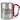 Holla, die Weinfee – Karabinerbecher 330 ml – Silber/Rot – Ohne Deckel – Ansicht 1 #farbe_silber-rot
