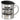 Ich bin Volleyballerin, was ist deine Superkraft? – Edelstahlbecher 400 ml – Silber – Mit Deckel – Ansicht 1 #farbe_silber