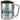 Lieblings-Pfleger – Karabinerbecher 330 ml – Silber/Silber – Mit Deckel – Ansicht 1 #farbe_silber-silber