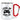 Level up your life – Karabinerbecher 330 ml – Weiß/Rot – Ohne Deckel – Ansicht 1 #farbe_weiss-rot