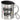 Konfetti im Kopf – Edelstahlbecher 400 ml – Silber – Mit Deckel und Karabiner – Ansicht 1 #farbe_silber