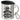 20 Jahre im Dienst – Jubiläum – Edelstahlbecher 400 ml – Silber – Mit Deckel und Karabiner – Ansicht 1 #farbe_silber