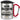 Ich bin Dozentin, was ist deine Superkraft? – Karabinerbecher 330 ml – Silber/Rot – Mit Deckel – Ansicht 1 #farbe_silber-rot