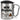 Meine Morgenroutine: Zigarette, Kaffee, Kacken – Karabinerbecher 330 ml – Silber/Silber – Mit Deckel – Ansicht 1 #farbe_silber-silber