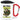 Anti-Stress Tasse für Naturliebhaber – Karabinerbecher 330 ml – Weiß/Rot – Mit Deckel – Ansicht 1 #farbe_weiss-rot