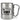 Gamer aus Leidenschaft, nicht aus Mode – Karabinerbecher 330 ml – Silber/Silber – Ohne Deckel – Ansicht 1 #farbe_silber-silber