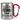 Endlich Schulkind für Jungen – personalisiert – Karabinerbecher 330 ml – Silber/Rot – Ohne Deckel – Ansicht 1 #farbe_silber-rot