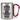 Biker haben nicht das Beste von allem – Biker machen das Beste aus allem – Karabinerbecher 330 ml – Silber/Rot – Ohne Deckel – Ansicht 1 #farbe_silber-rot