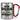 Ich bin Biologin, was ist deine Superkraft? – Karabinerbecher 330 ml – Silber/Rot – Ohne Deckel – Ansicht 1 #farbe_silber-rot