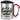 Campingmodus aktiviert – Karabinerbecher 330 ml – Silber/Rot – Mit Deckel – Ansicht 1 #farbe_silber-rot
