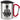 So sieht der beste Trainer der Welt aus! – Karabinerbecher 330 ml – Silber/Rot – Mit Deckel – Ansicht 1 #farbe_silber-rot