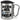 Aus dem Weg, ich muss angeln – Karabinerbecher 330 ml – Silber/Silber – Mit Deckel – Ansicht 1 #farbe_silber-silber