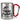 Angelbecher personalisiert mit Namen – Karabinerbecher 330 ml – Silber/Rot – Ohne Deckel – Ansicht 1 #farbe_silber-rot