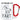Färt – Karabinerbecher 330 ml – Weiß/Rot – Ohne Deckel – Ansicht 1 #farbe_weiss-rot