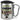 Traue keiner Lehrerin, die heute noch keinen Kaffee hatte – Karabinerbecher 330 ml – Silber/Silber – Mit Deckel – Ansicht 1 #farbe_silber-silber
