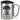 Schonend behandeln, das gute Stück ist 75 Jahre – Karabinerbecher 330 ml – Silber/Silber – Mit Deckel – Ansicht 1 #farbe_silber-silber