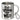Beste Supermama der Welt – Edelstahlbecher 400 ml – Silber – Mit Karabiner – Ansicht 1 #farbe_silber
