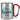 Lieblings-Friseur – Karabinerbecher 330 ml – Silber/Rot – Ohne Deckel – Ansicht 1 #farbe_silber-rot