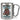 Anti-Stress Tasse fürs Stricken – Karabinerbecher 330 ml – Silber/Silber – Ohne Deckel – Ansicht 1 #farbe_silber-silber