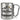 Gipfelbecher personalisiert mit Namen – Karabinerbecher 330 ml – Silber/Silber – Ohne Deckel – Ansicht 1 #farbe_silber-silber