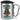 Anti-Stress Tasse fürs Häkeln – Karabinerbecher 330 ml – Silber/Silber – Mit Deckel – Ansicht 1 #farbe_silber-silber