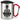 So sieht der beste Mann der Welt aus! – Karabinerbecher 330 ml – Silber/Rot – Mit Deckel – Ansicht 1 #farbe_silber-rot