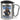 Anti-Stress Tasse für Morgenmuffel – Karabinerbecher 330 ml – Silber/Silber – Mit Deckel – Ansicht 1 #farbe_silber-silber
