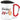 Ich bin 39+1 – Karabinerbecher 330 ml – Weiß/Rot – Mit Deckel – Ansicht 1 #farbe_weiss-rot