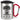 Schonend behandeln, diese Kollegin ist seit 30 Jahren im Dienst – Jubiläum – Karabinerbecher 330 ml – Silber/Rot – Mit Deckel – Ansicht 1 #farbe_silber-rot