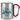 Lieblings-Lehrer – Karabinerbecher 330 ml – Silber/Rot – Ohne Deckel – Ansicht 1 #farbe_silber-rot
