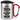 Liebe Mama, ich habe versucht, für dich das beste Geschenk zu finden – Karabinerbecher 330 ml – Silber/Rot – Mit Deckel – Ansicht 1 #farbe_silber-rot