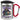 Anti-Stress Tasse für Serienjunkies – Karabinerbecher 330 ml – Silber/Rot – Mit Deckel – Ansicht 1 #farbe_silber-rot