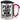 Play hard or go home – Karabinerbecher 330 ml – Silber/Rot – Mit Deckel – Ansicht 1 #farbe_silber-rot